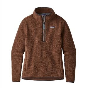 Patagonia 1/4 Zip Fleece in Moccasin Brown